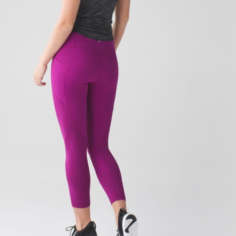 Lululemon All The Right Places Crop II Size 10 Regal Plum